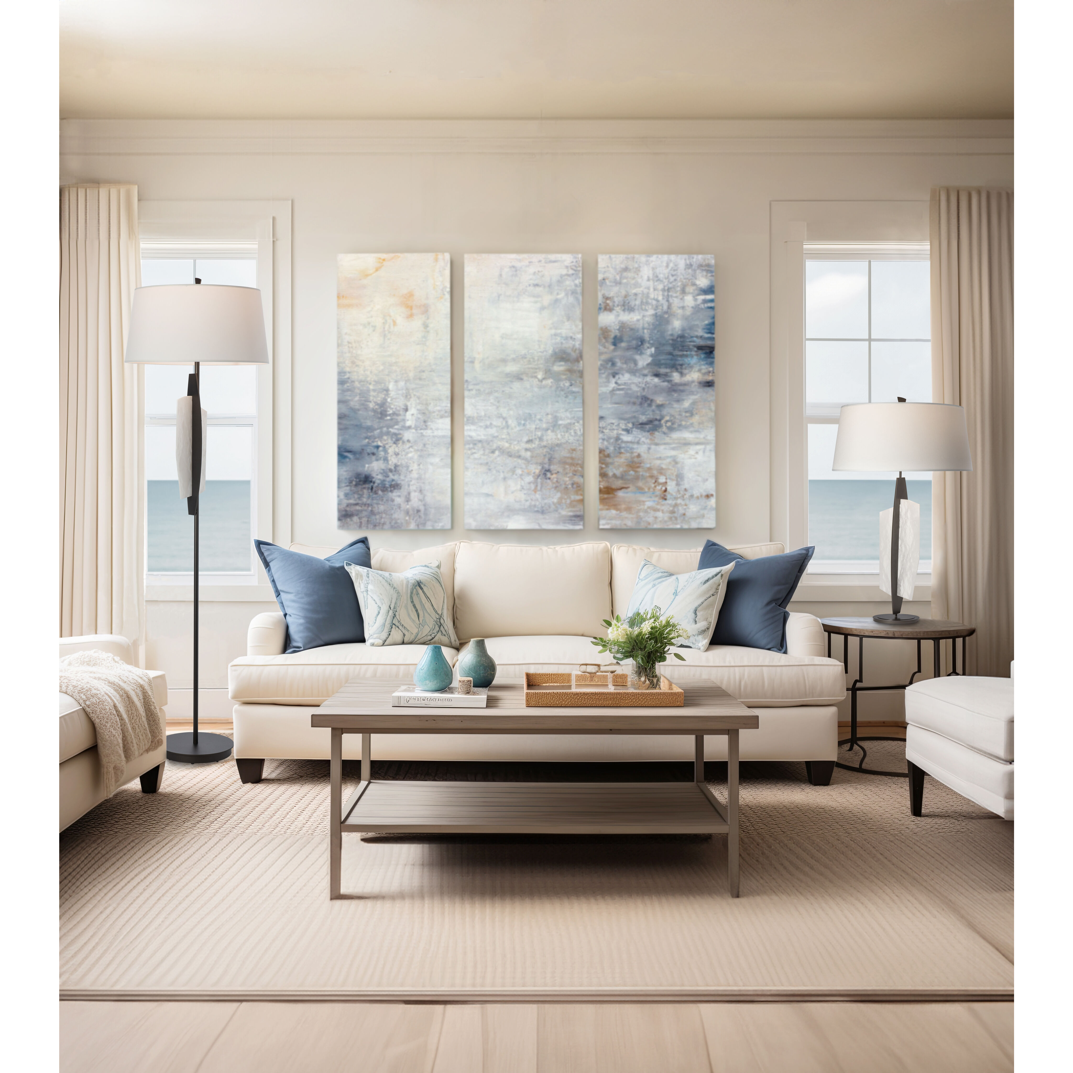 Volterra 35.5 inch 60.00 watt Dark Smoke Table Lamp Portable Light